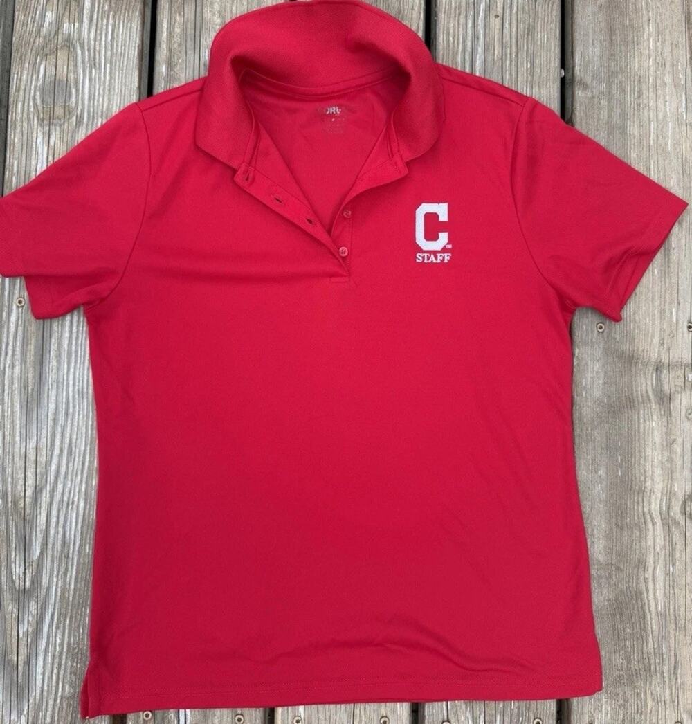 Cleveland Indians Cleveland Guardians Staff Polo Red Preloved Condition